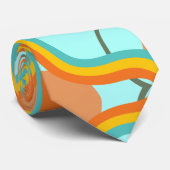 Retro 70er Summer vibes Krawatte (Gerollt)