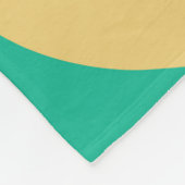 Retro 70er Sunburst farbenfroher Hintergrund Fleecedecke (Ecke)