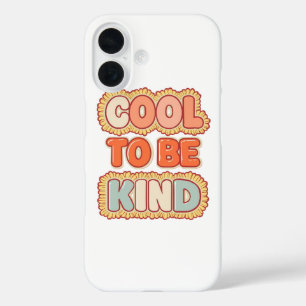 Retro-70er-Typografie: Cool, freundlich zu sein iPhone 16 Hülle
