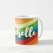 Retro 70er Vintage Kaffeetasse (VorderseiteRechts)