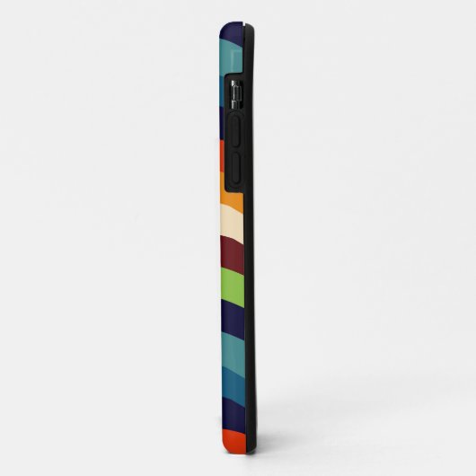 Retro 70er Wavy Stripes Case-Mate iPhone Hülle (Hinten/Links)