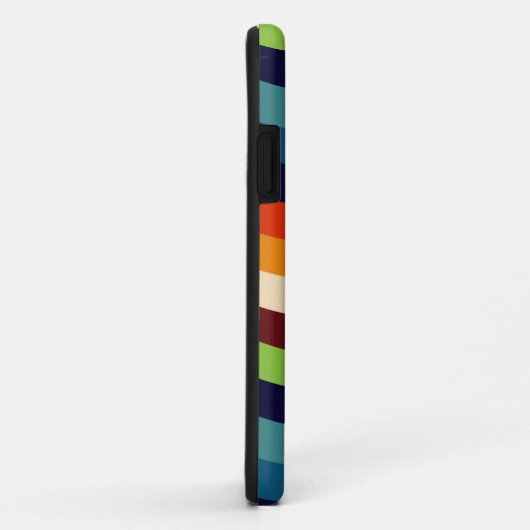 Retro 70er Wavy Stripes Case-Mate iPhone Hülle (Hinten/Rechts)