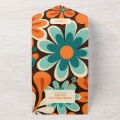 Retro 70er Wedding All In One Einladung (Außenbereich)