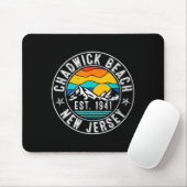 Retro 70s 80s Chadwick Beach New Jersey Nj For Men Mousepad (Mit Mouse)