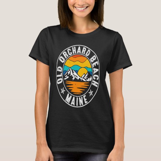 Retro 70s 80s Old Orchard Beach Maine ME T-Shirt (Vorderseite)