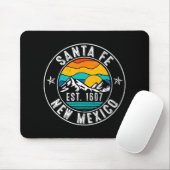 Retro 70s 80s Santa Fe New Mexico Nm Mousepad (Mit Mouse)
