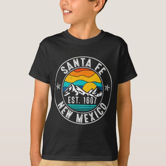 Retro 70s 80s Santa Fe New Mexico Nm T-Shirt (Vorderseite)