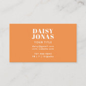 Retro 70's Business Card Abstrakt Visitenkarte (Vorderseite)