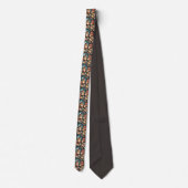Retro 70s Classic Custom Necktie Krawatte (Rückseite)