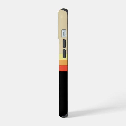 retro 70s Coloured Palette iPhone 15 Hülle (Linke Seite)