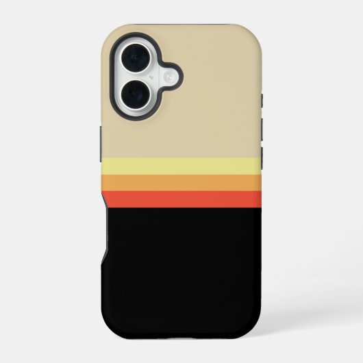 Retro 70s Coloured Palette iPhone 16 Hülle (Rückseite)