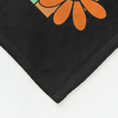 Retro 70s Flower Hip Mom Mama Grandma Mother's Day Fleecedecke (Ecke)