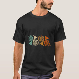 Retro 70's Funny French Horn Hoodie für Französisc T-Shirt