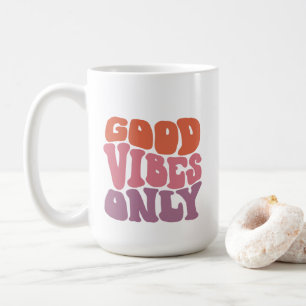 Retro 70's Good Vibes nur 15oz Tasse