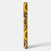 Retro 70s Groovy Wavy Lines Case (Rückseite / Links)
