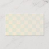 Retro 70's Halloween Baby Duwer Diaper Raffle Begleitkarte (Rückseite)