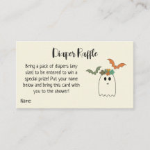 Retro 70's Halloween Baby Duwer Diaper Raffle Enc