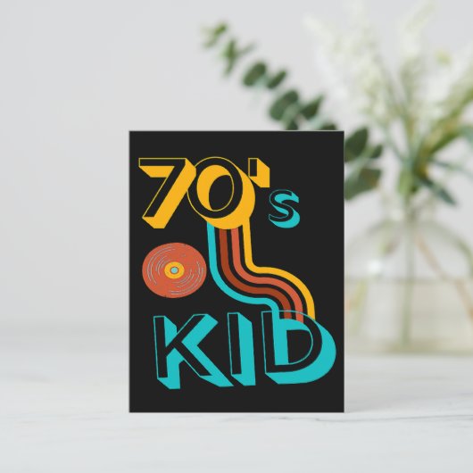 RETRO 70'S KID - CASSETTE LOVERS POSTKARTE (Stehend Vorderseite)
