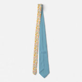 Retro 70s Mushroom Classic Custom Necktie Krawatte (Rückseite)