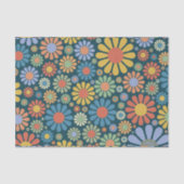 Retro/70s Muster Seidenpapier (Vorderseite)