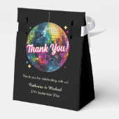 Retro 70's Party Disco Ball Sparkle Geschenkschachtel (Rückseite)