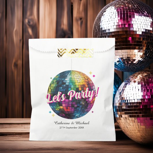 Retro 70's Party Disco Ball Sparkle Geschenktütchen