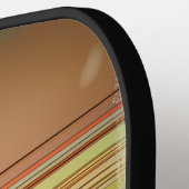 Retro 70s Sunset Lines Abstract Pickleball Paddle (Linke Seite)