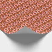 Retro 70's: Vintages Muster Hintergrund Geschenkpapier (Ecke)