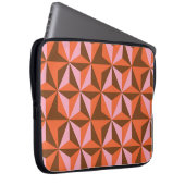Retro 70's: Vintages Muster Hintergrund Laptopschutzhülle (Vorne Rechts)