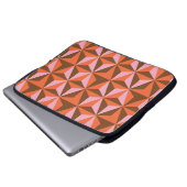 Retro 70's: Vintages Muster Hintergrund Laptopschutzhülle (Vorne Knopf)