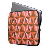Retro 70's: Vintages Muster Hintergrund Laptopschutzhülle (Vorderseite Links)