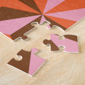 Retro 70's: Vintages Muster Hintergrund Puzzle (Seite)