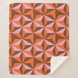 Retro 70's: Vintages Muster Hintergrund Sherpadecke