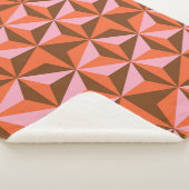Retro 70's: Vintages Muster Hintergrund Sherpadecke (3/4)