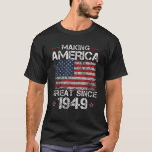 Retro 73. Geburtstag Amerika großartig seit 1949 T-Shirt
