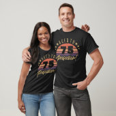 Retro 75. Geburtstag Spaß T-Shirt (Unisex)