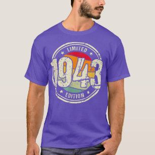 Retro 79 Jahre alte Vintage 1943 Limited Edition 7 T-Shirt