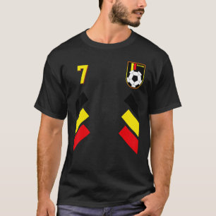 Retro 7 Belgischer Fußball Belgien Fußball Belgien T-Shirt