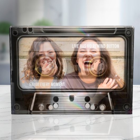 Retro 80 Musikkassette hinzufügen Ihr eigenes Foto