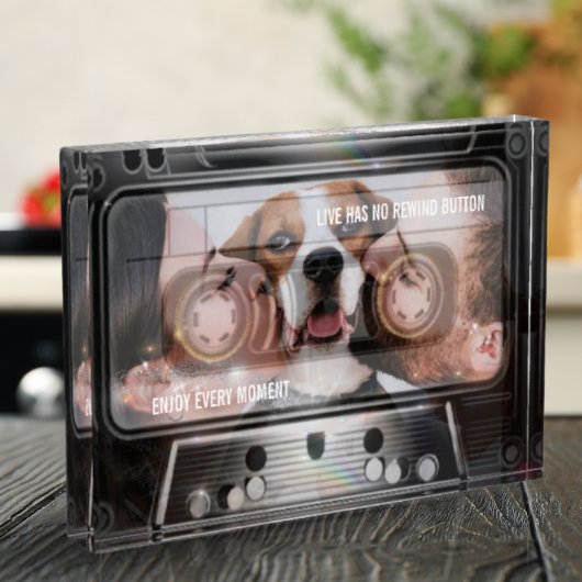 Retro 80 Musikkassette hinzufügen Ihr eigenes Foto