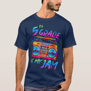 Retro 80er 5. Klasse Zurück zur Schule Mädchen Kin T-Shirt