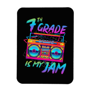 Retro 80er 7. Klasse ist mein Ding Zurück zur Schu Magnet