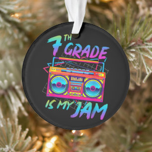 Retro 80er 7. Klasse ist mein Ding Zurück zur Schu Ornament