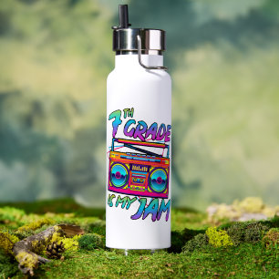 Retro 80er 7. Klasse ist mein Ding Zurück zur Schu Trinkflasche