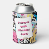 Retro 80er 80 40. Geburtstag Vintages Foto Dosenkühler (Kanne Rückseite)