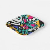 Retro 80er 90er Abstrakt Party Teller (Gewinkelt)