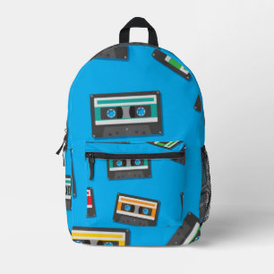 Retro 80er 90er Bunte Kassetten Rucksack