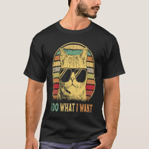 Retro 80er 90er Cat Boys Männer ich tun, was ich K T-Shirt