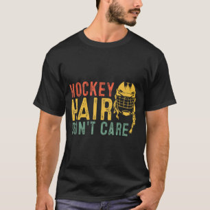 Retro 80er 90er Hockey-Frisur, Egal-Shirt Lustig T-Shirt