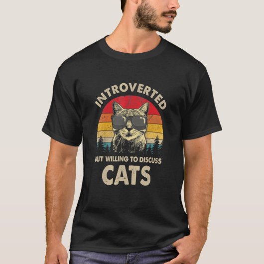 Retro 80er 90er Introvertiert, aber Diskussionsber T-Shirt (Vorderseite)